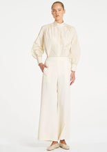 Load image into Gallery viewer, Italian Taffeta Gathered Shirt - Vanilla