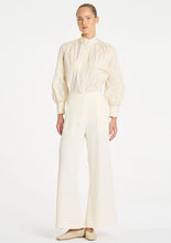 Load image into Gallery viewer, Italian Taffeta Gathered Shirt - Vanilla