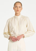 Load image into Gallery viewer, Italian Taffeta Gathered Shirt - Vanilla