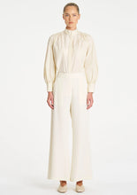 Load image into Gallery viewer, Italian Taffeta Gathered Shirt - Vanilla