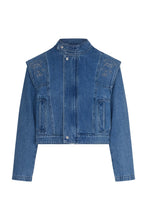 Load image into Gallery viewer, June Embroidered Denim Jacket - Malibu