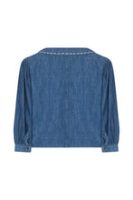Load image into Gallery viewer, Talia Collared Denim Top - Pasadena