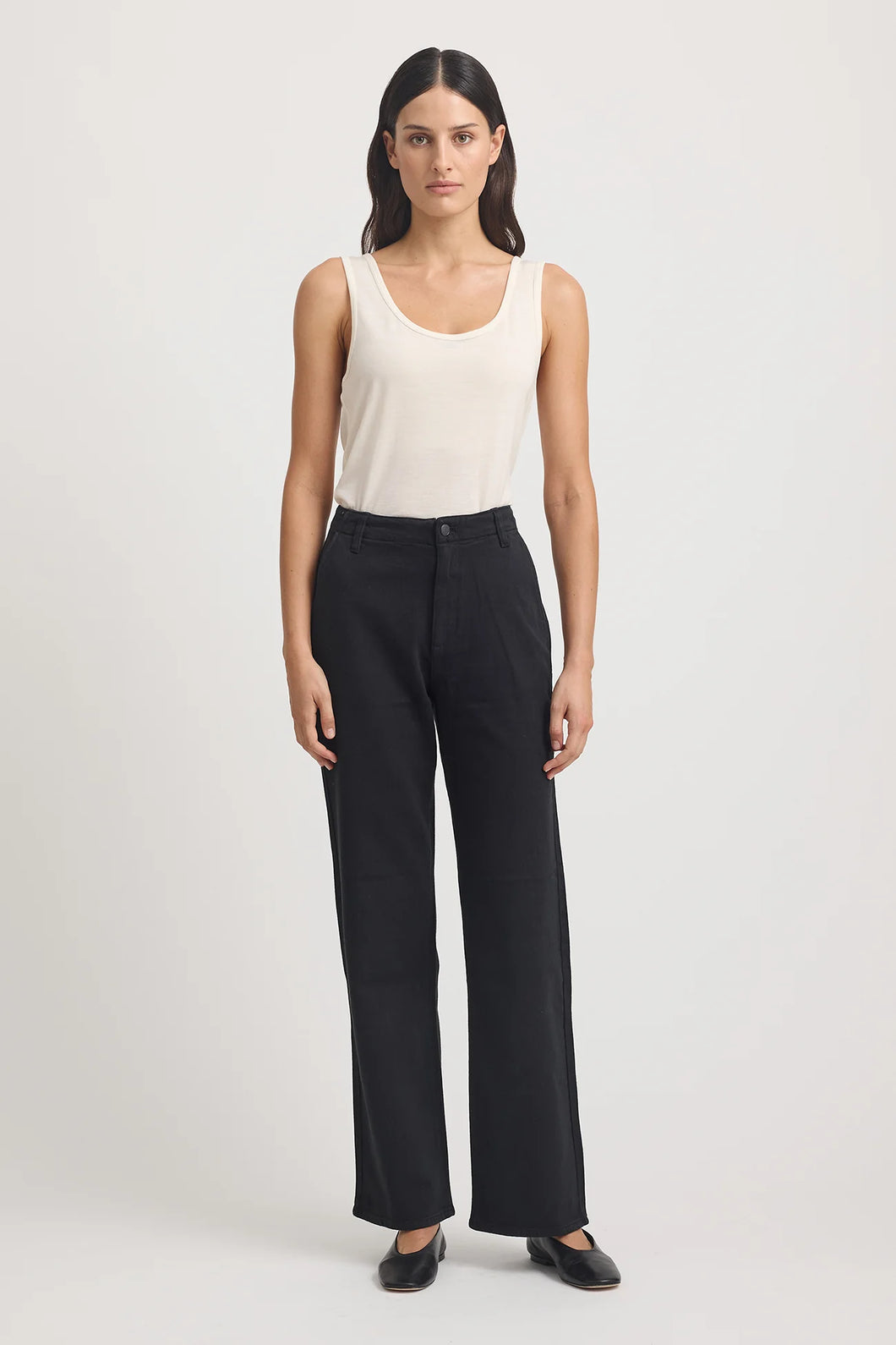Scoop Merino Tank - Warm White