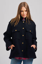 Load image into Gallery viewer, Allegra Relaxed Wool Blend Jacket - French Navy