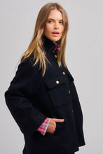 Load image into Gallery viewer, Allegra Relaxed Wool Blend Jacket - French Navy