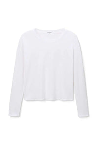 Axel crew Long Sleeve Tee - White