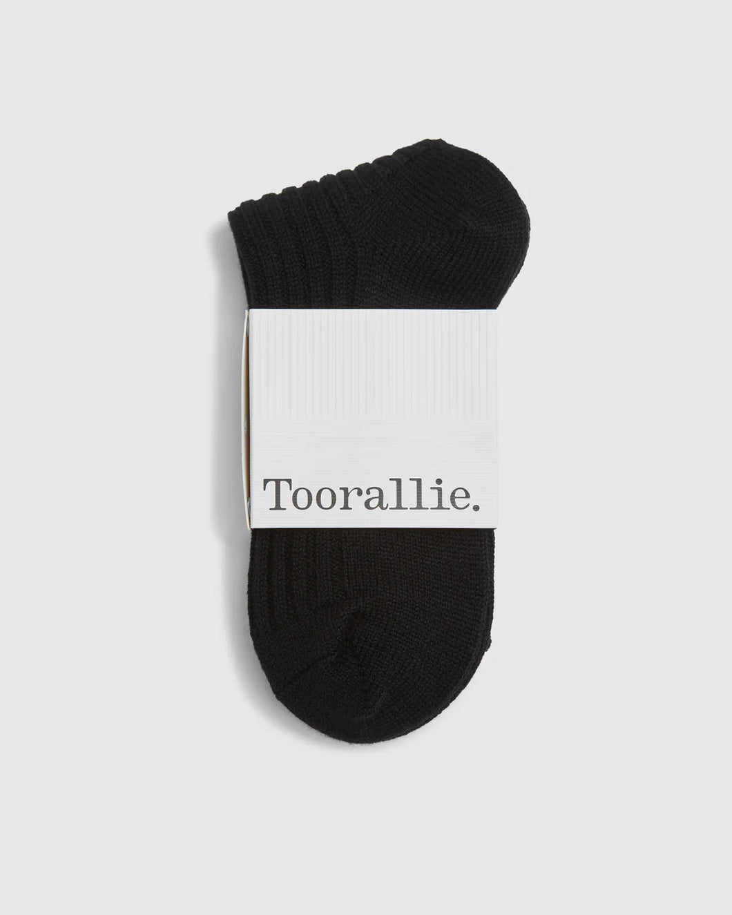 Ribbed Merino Socks - Black