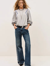 Load image into Gallery viewer, Mesta Embroidered Sweatshirt - Grey