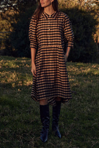 Befit Dress - Toffee & Black Check