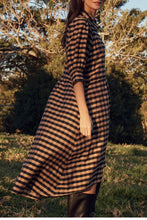 Load image into Gallery viewer, Befit Dress - Toffee &amp; Black Check