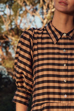 Load image into Gallery viewer, Befit Dress - Toffee &amp; Black Check