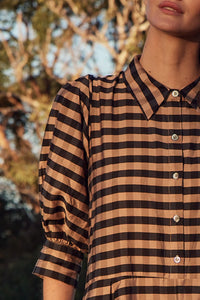 Befit Dress - Toffee & Black Check