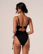 Load image into Gallery viewer, Thin Strap Underwire One Piece - Black