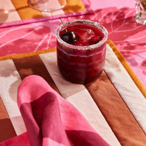 Napkin- Big Stripe Cerise (Set of 4)