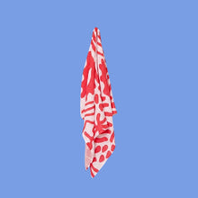 Load image into Gallery viewer, Holiday Patterned Baby Swaddle - Red &amp; Milk