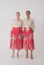 Load image into Gallery viewer, Harper Skirt - Crimson Palms