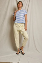 Load image into Gallery viewer, Everett Jersey Stripe Boxy Crewneck Tee - Cobalt Stripe