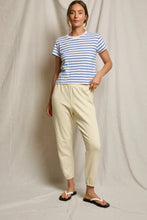 Load image into Gallery viewer, Everett Jersey Stripe Boxy Crewneck Tee - Cobalt Stripe