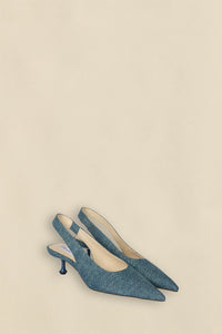 Favour Heel - Denim