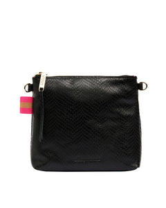 Alexis Crossbody - Black Snake