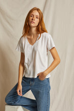 Load image into Gallery viewer, Hendrix V Neck Tee  - White