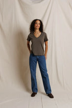 Load image into Gallery viewer, Hendrix V Neck Tee  - Dark Khaki