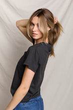 Load image into Gallery viewer, Hendrix V Neck Tee  - Vintage Black