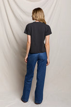 Load image into Gallery viewer, Hendrix V Neck Tee  - Vintage Black