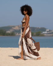 Load image into Gallery viewer, Ibsco Sarong - Chocolate/Cream