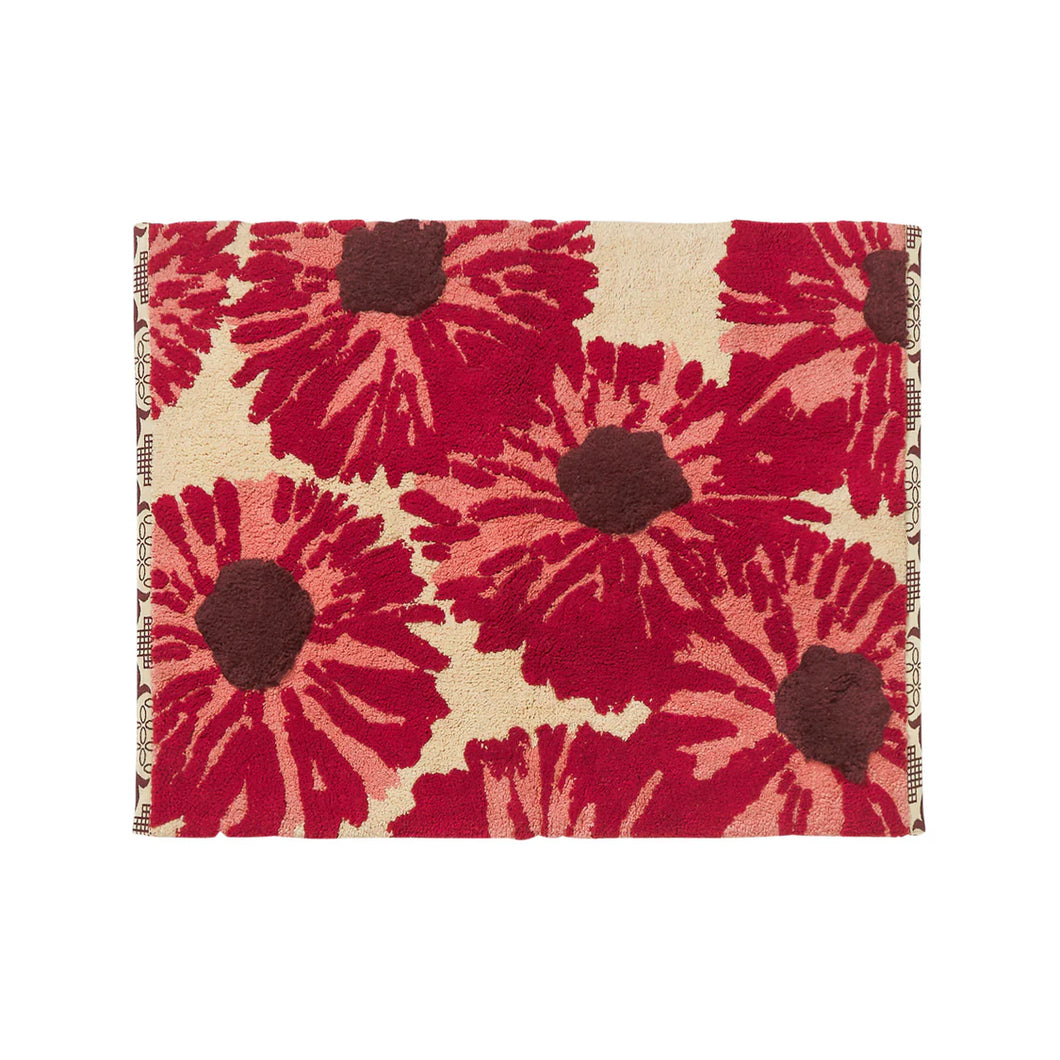 Isabella Bath Mat - Crimson