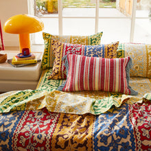 Load image into Gallery viewer, Selene Woven Cushion - Crimson