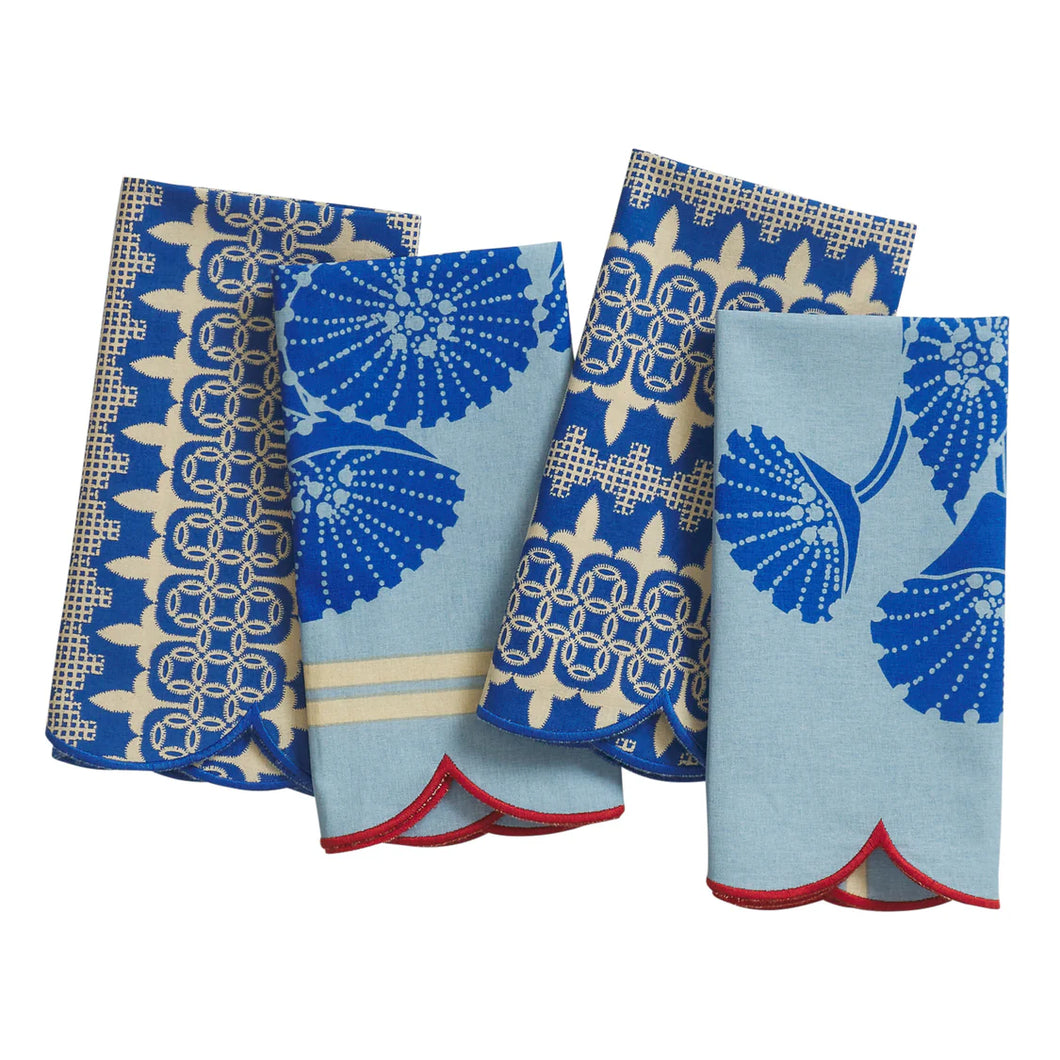 Elena Napkin Set - Cerulean