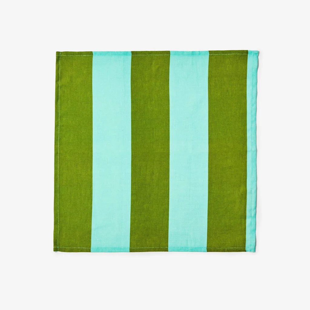 Napkin- Big Stripe Mint (Set of 4)