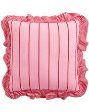 Load image into Gallery viewer, Stripe Frill Cushion - Iced Vovo