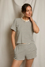 Load image into Gallery viewer, Lainey Rugby Tee - Navy Mini Stripe