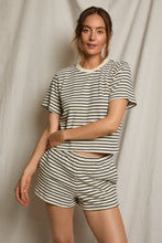 Load image into Gallery viewer, Lainey Rugby Tee - Navy Mini Stripe