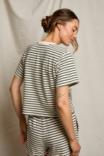 Load image into Gallery viewer, Lainey Rugby Tee - Navy Mini Stripe