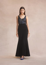 Load image into Gallery viewer, Lido Scooped Neck Singlet - Navy Metallic