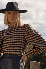 Load image into Gallery viewer, Mirage Top - Toffee &amp; Black