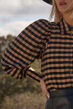 Load image into Gallery viewer, Mirage Top - Toffee &amp; Black