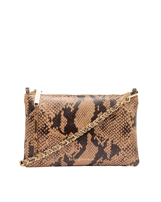 Molly Crossbody - Caramel Python