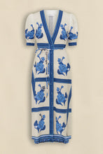 Load image into Gallery viewer, Portrait Dress - Azure Collage