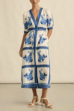 Load image into Gallery viewer, Portrait Dress - Azure Collage