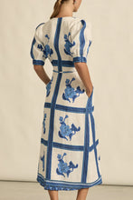 Load image into Gallery viewer, Portrait Dress - Azure Collage