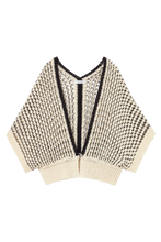 Load image into Gallery viewer, Textured Knit Vest - Cream / Black