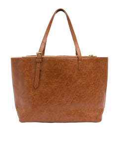 Carmine Tote - Tan Pebble