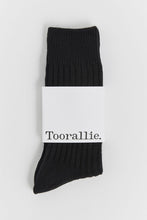 Load image into Gallery viewer, Ribbed Merino Socks - Black