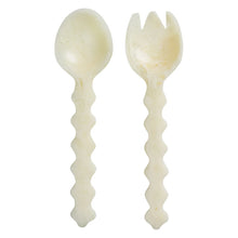 Load image into Gallery viewer, Giselle Salad Servers - Pearl