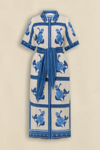 Roam Dress - Azure Collage