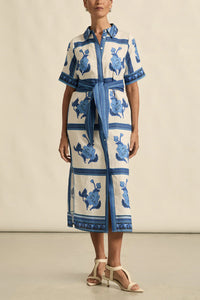 Roam Dress - Azure Collage
